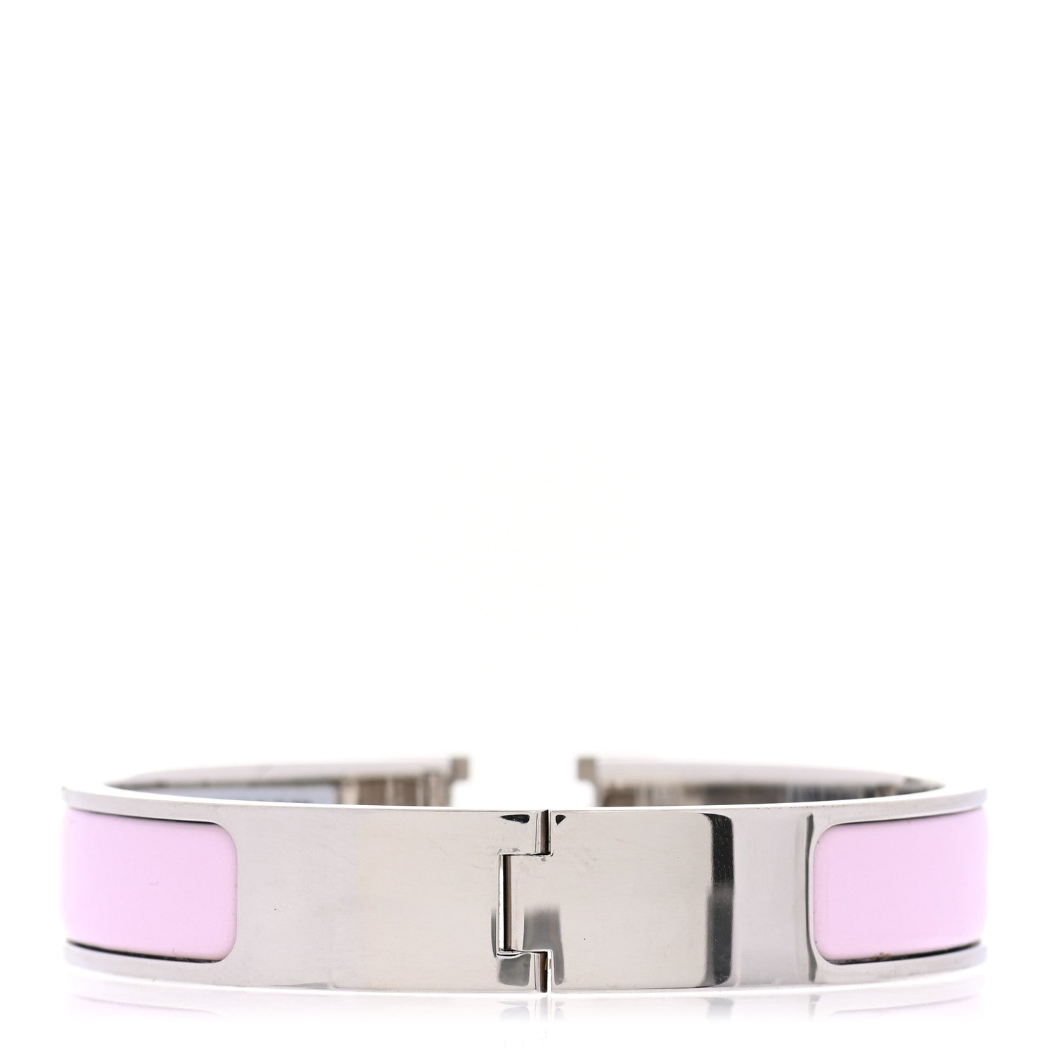 Hermes Enamel Narrow Clic Clac H Bracelet PM Rose Dragee 3 of 4