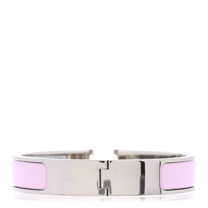 Hermes Enamel Narrow Clic Clac H Bracelet PM Rose Dragee 3 of 4