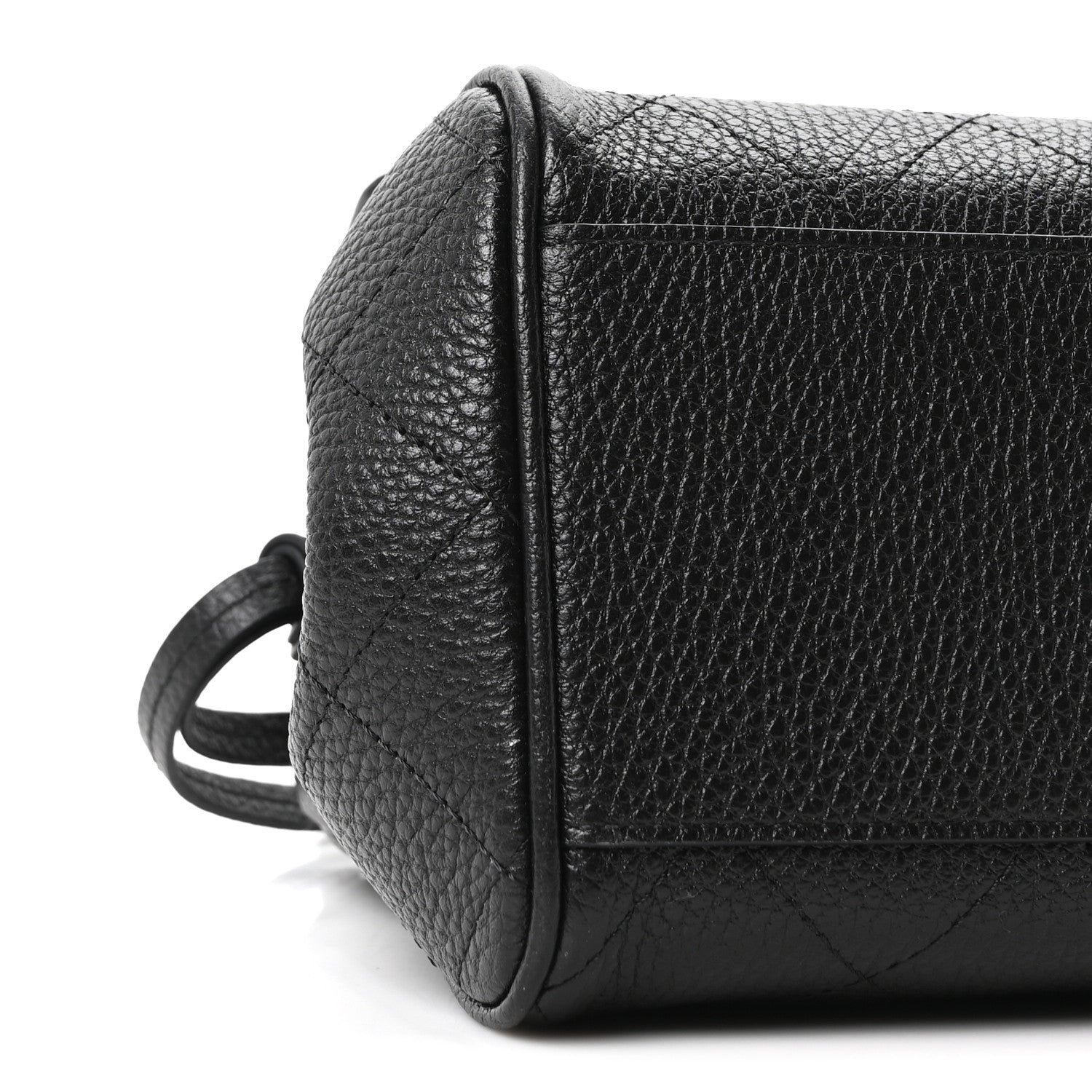 Chanel Grained Calfskin Stitched Urban Essentials Small Shopping Bag Black 9 of 10