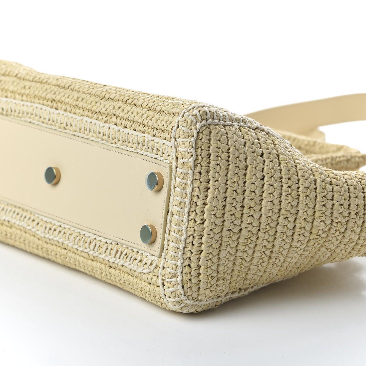 Raffia Baby Monogram Downtown Cabas Naturale