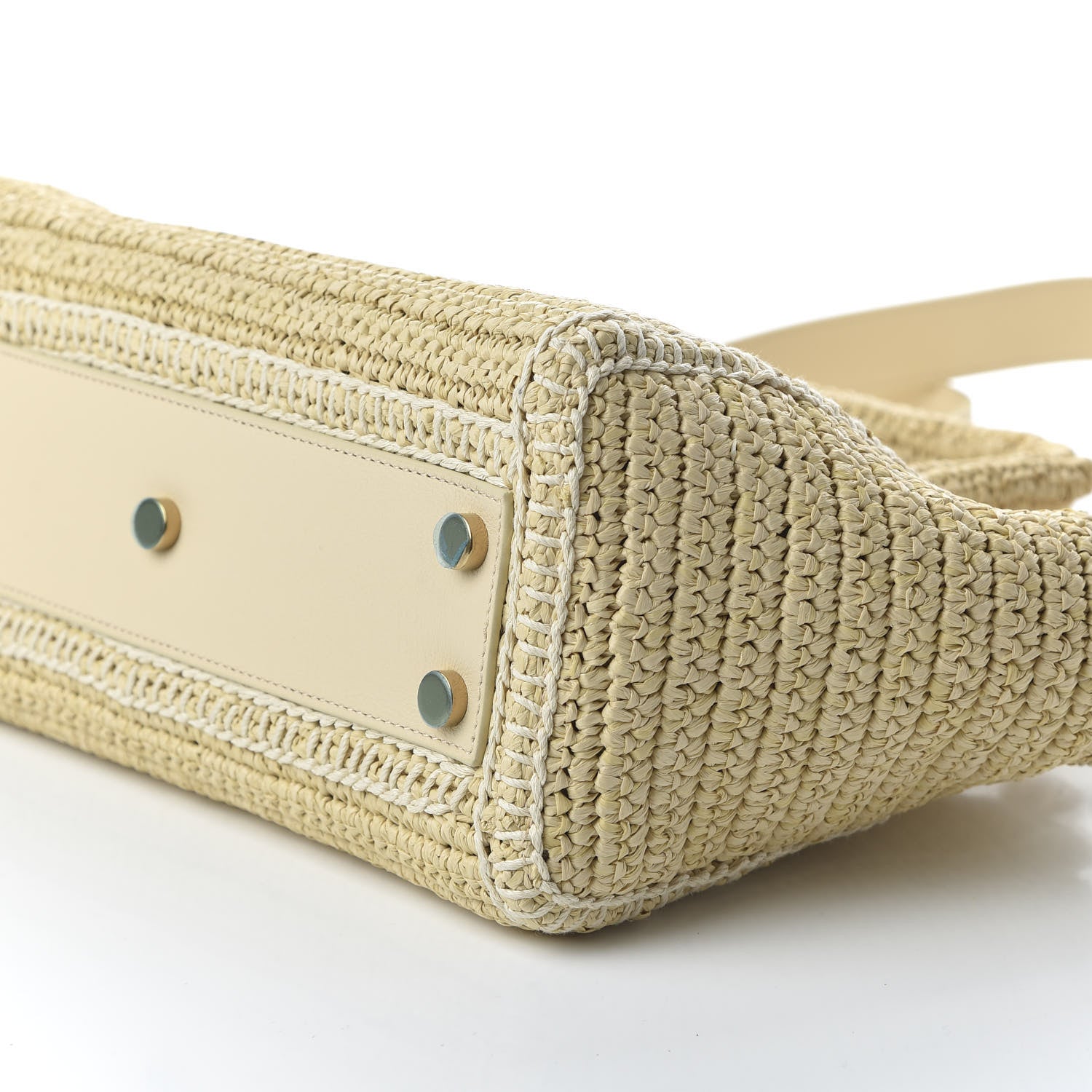Saint Laurent Raffia Baby Monogram Downtown Cabas Naturale 8 of 10