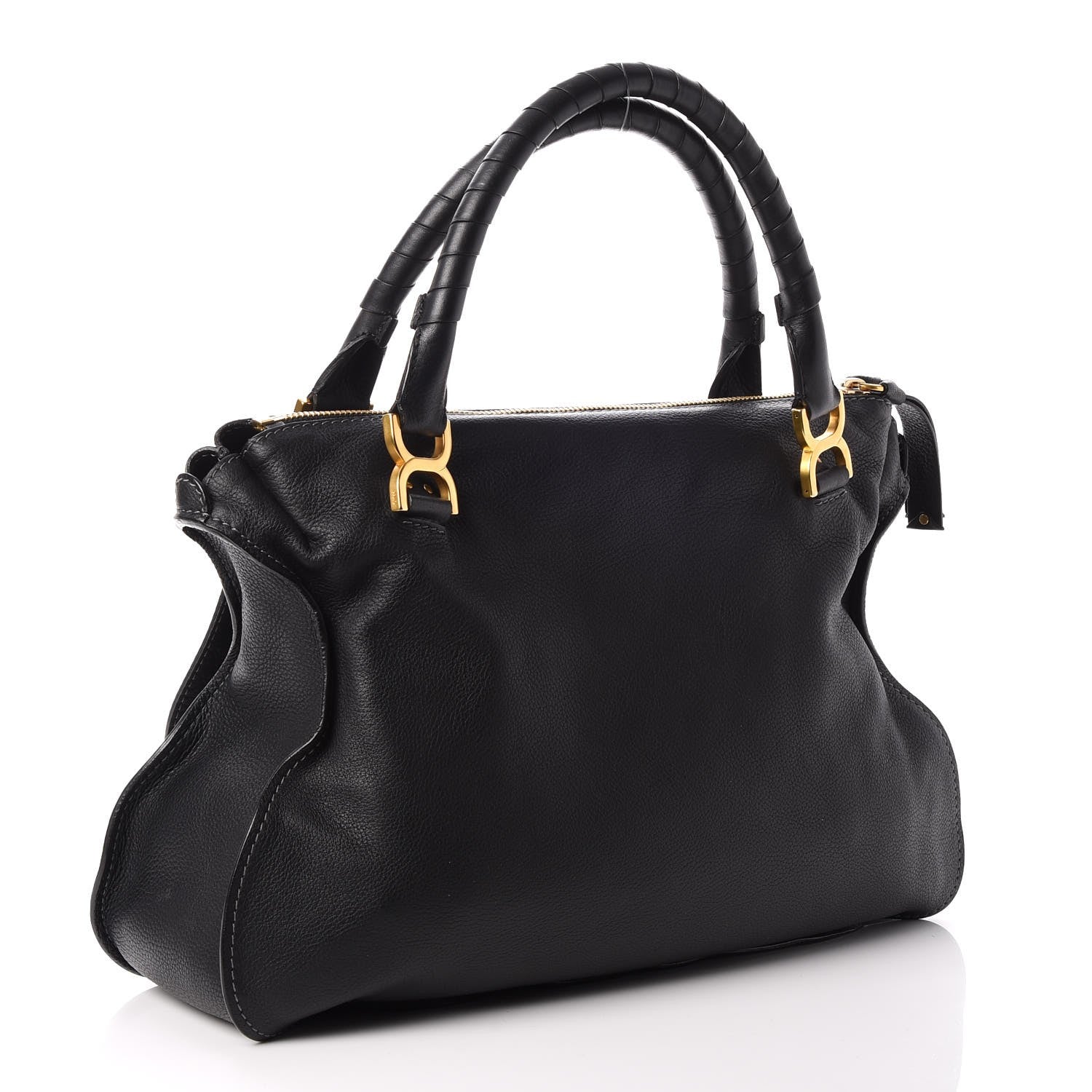Chloe Calfskin Large Marcie Satchel Black 3 of 7