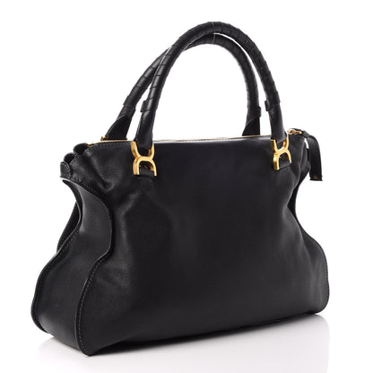 Chloe Calfskin Large Marcie Satchel Black 3 of 7