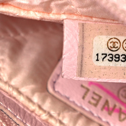 Chanel Lambskin Quilted Flap Cosmetic Case Light Pink 7 of 9