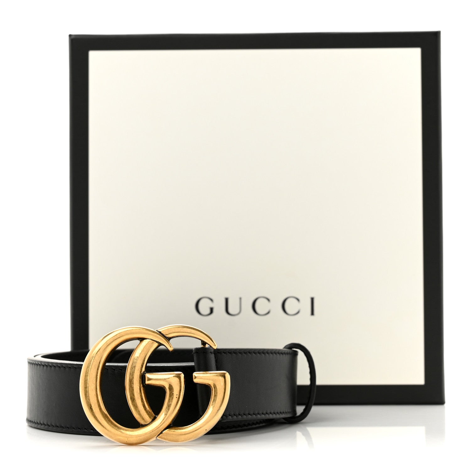 Gucci Calfskin Double G 30mm Belt 75 30 Black 8 of 8