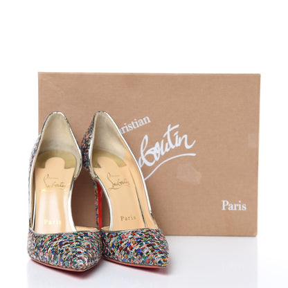 Christian Louboutin Tresse Vitraux Specchio Iriza 100 37.5 Multicolor Light Gold 8 of 8