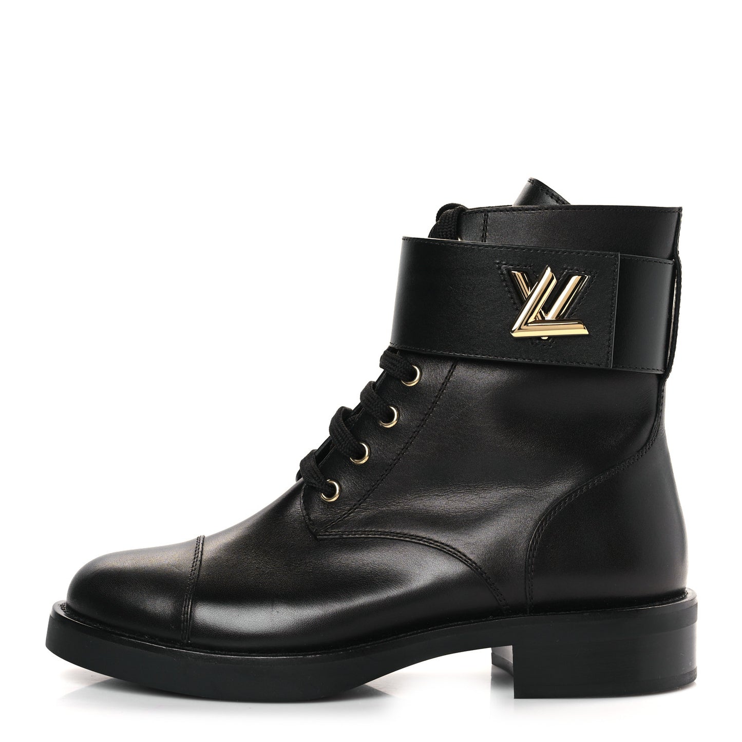 Calfskin Wonderland Flat Ranger Boots 39 Black