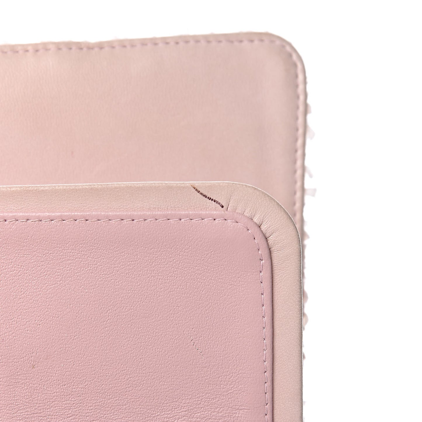 Tweed Medium Double Flap Pink