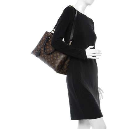 Louis Vuitton Monogram Flower Tote Black 2 of 9