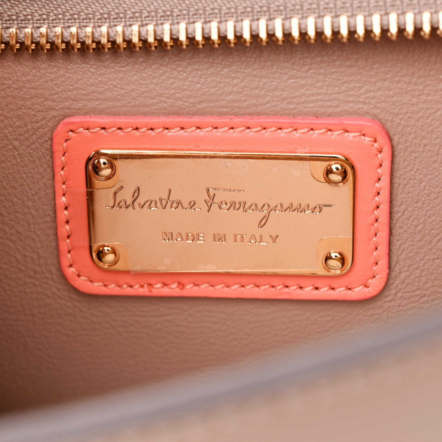 Salvatore Ferragamo Calfskin Sofia Shoulder Bag Multicolor 6 of 14