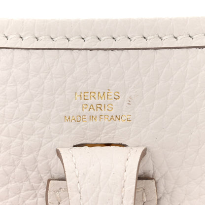 Hermes Taurillon Clemence Amazone Evelyne TPM Gris Pale 6 of 11