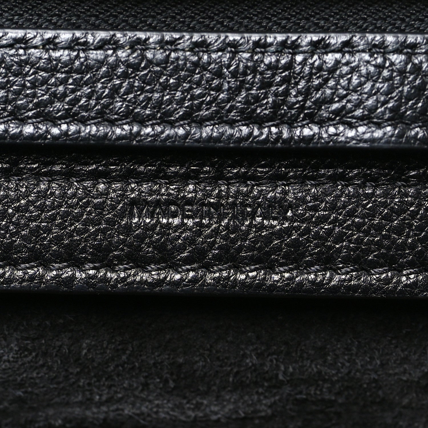 Celine Supple Shiny Lambskin Medium Smiling New Luggage Black 7 of 10
