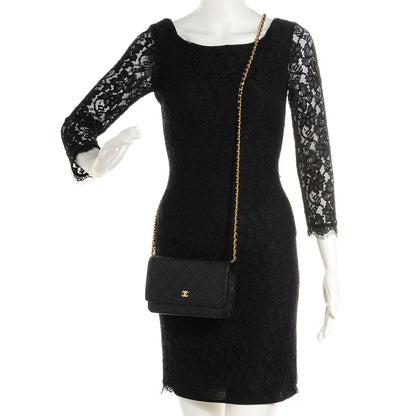 Chanel Caviar Quilted Wallet On Chain WOC Black 2 of 7