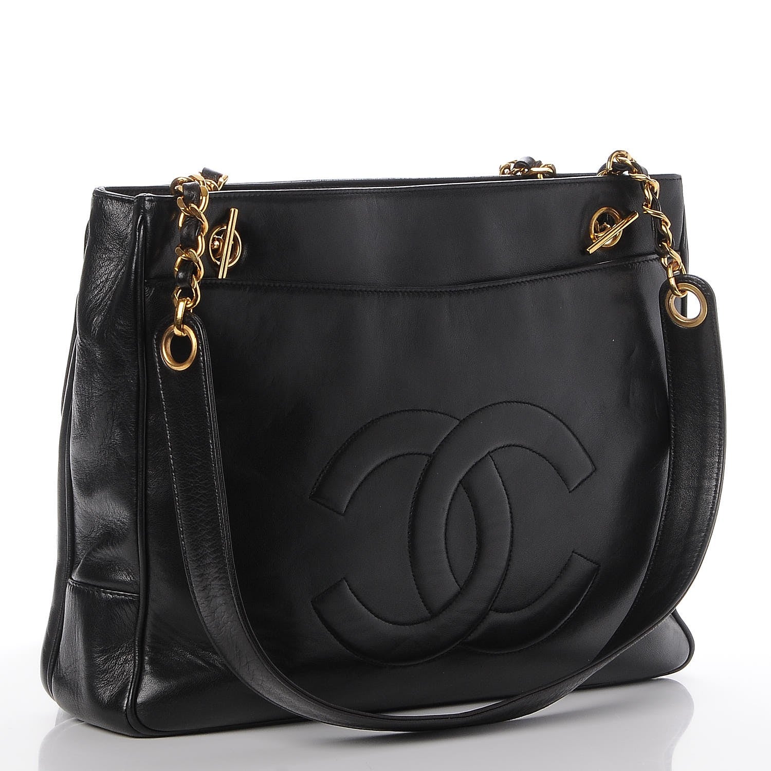 Chanel Lambskin Flap Shoulder Bag Black 3 of 10