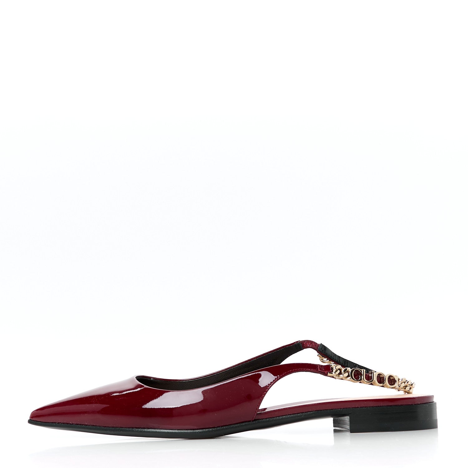 Gucci Patent Signoria Ballet Slingback Ballet Flat 36.5 Rosso Ancora 1 of 10