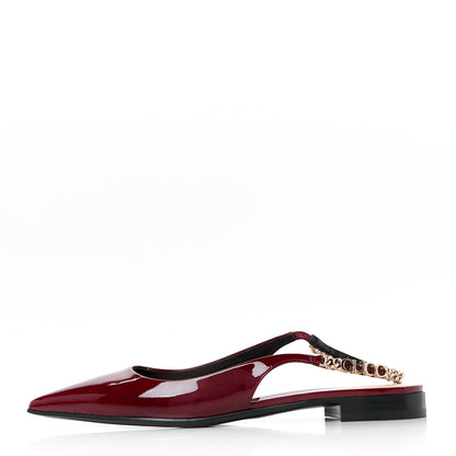 Gucci Patent Signoria Ballet Slingback Ballet Flat 36.5 Rosso Ancora 1 of 10