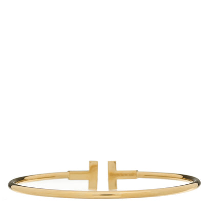 Tiffany 18K Yellow Gold T Wire Bracelet 2 of 3