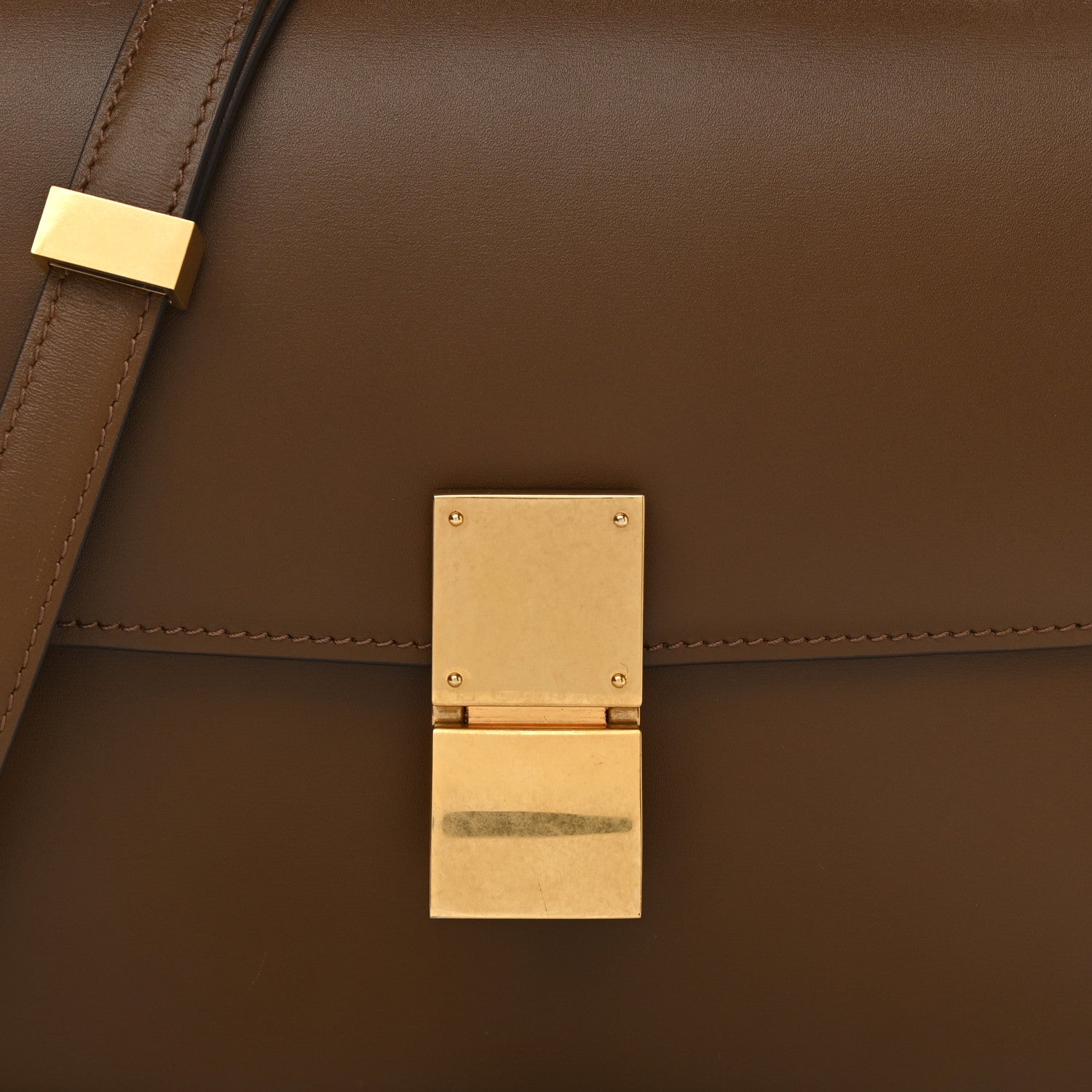 Celine Box Calfskin Medium Classic Box Flap Bag Camel 8 of 13