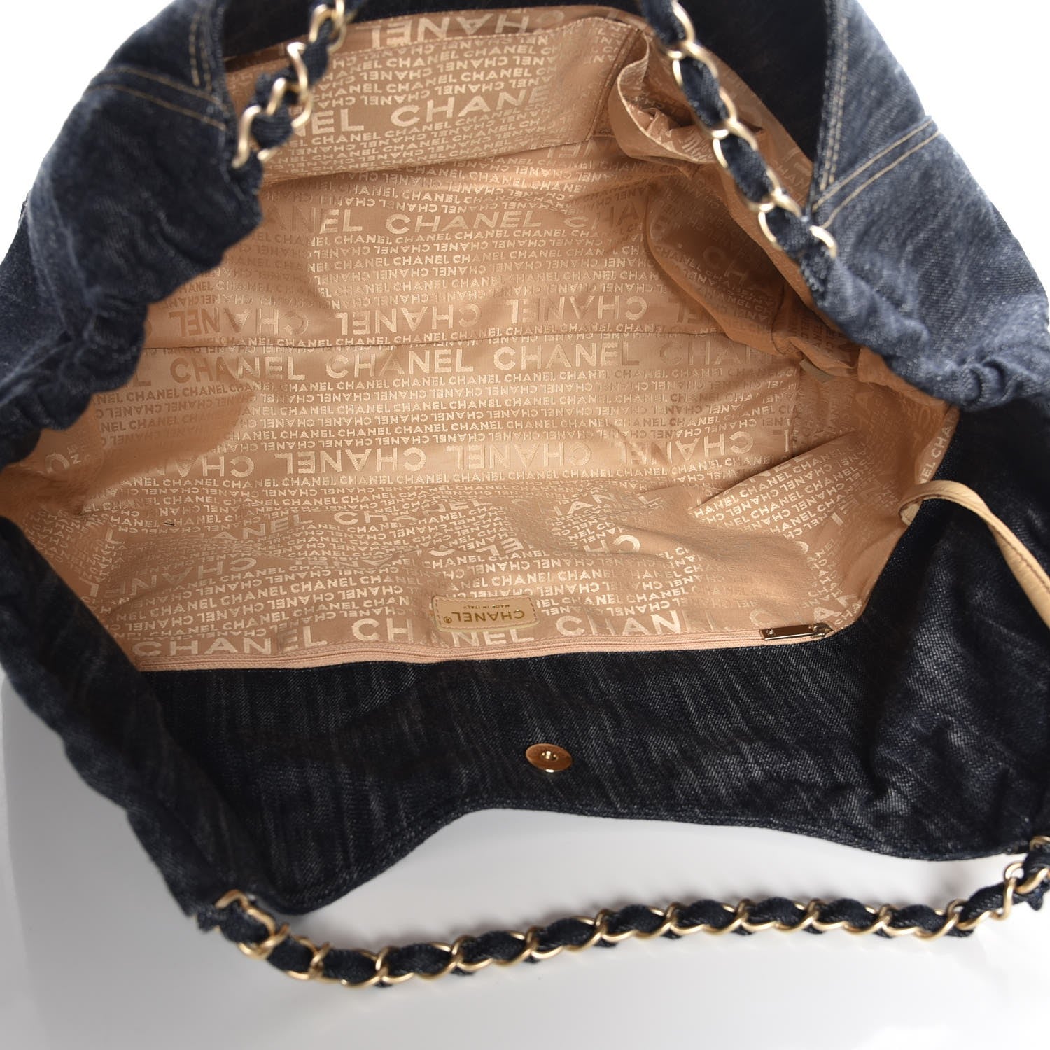Chanel Denim XL Coco Cabas Tote Dark Blue 6 of 8