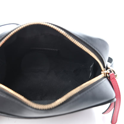 Fendi Vitello Century Bi-Color FF 1974 Embossed Mini Camera Case Maya Black 5 of 11
