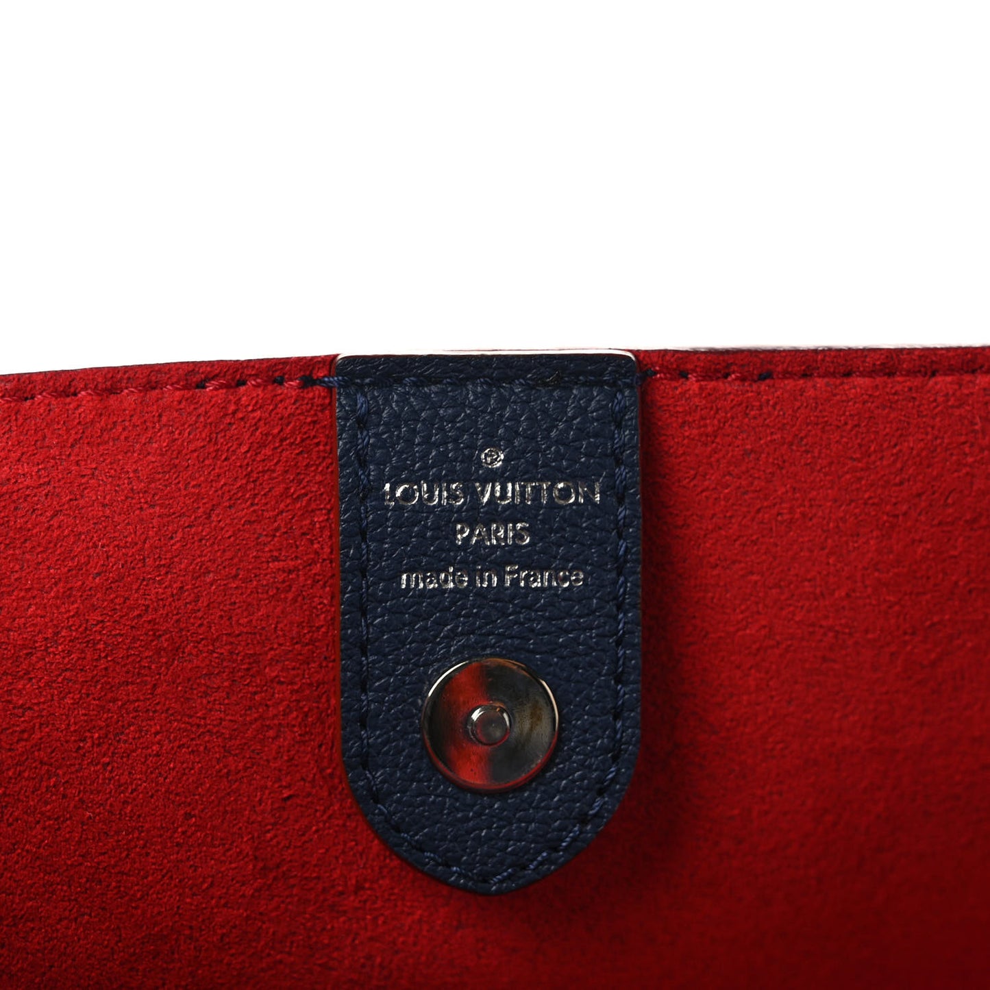 Calfskin Lockmeto Marine Rouge