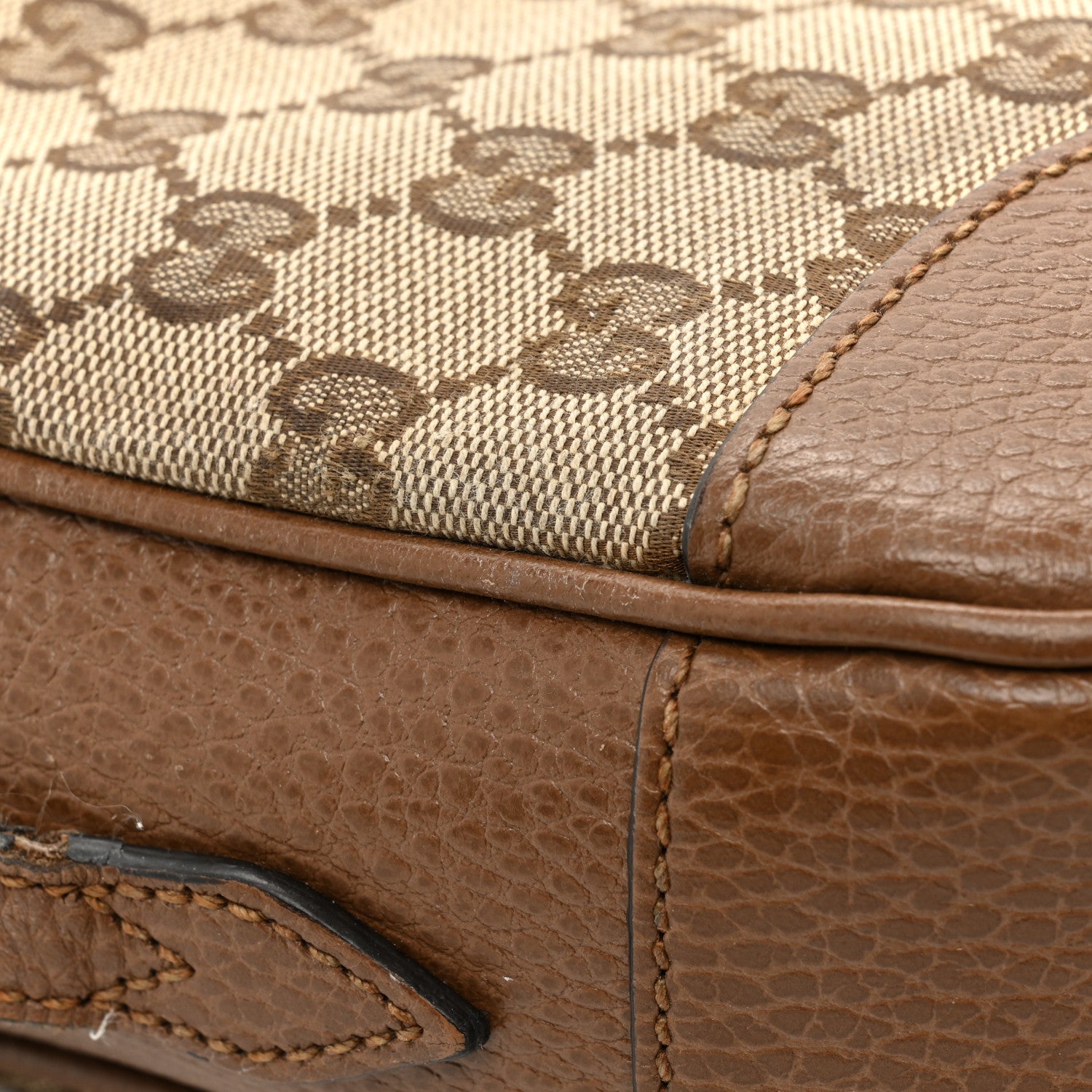 Gucci Monogram Mini Bree Messenger Bag Beige Tabacco 16 of 21