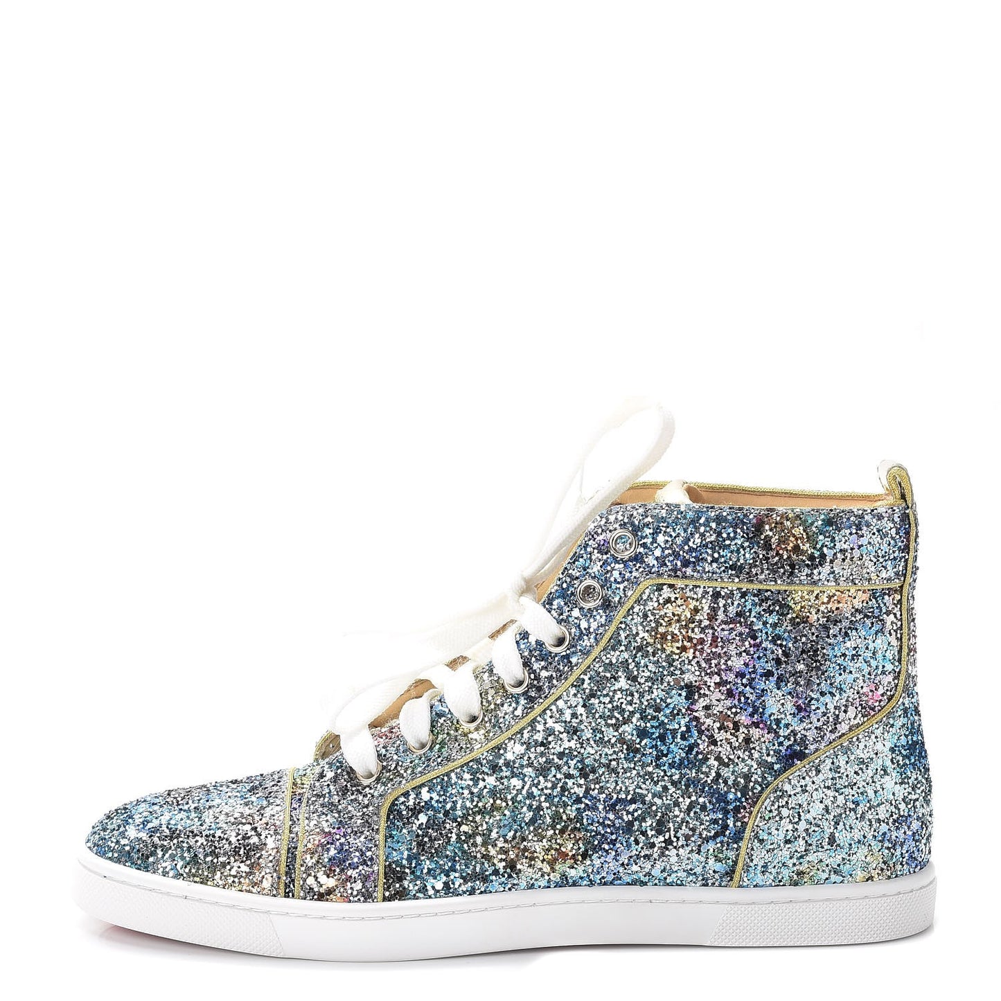 Glitter Bip Bip Flat Sneakers 38 Blue