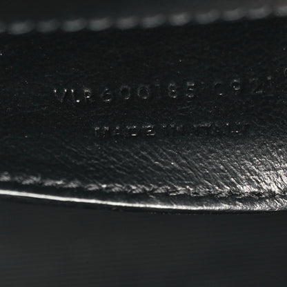 Saint Laurent Grain De Poudre Textured Mixed Matelasse Triquilt Medium Monogram Satchel Black 7 of 9