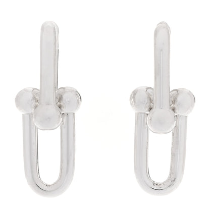 Tiffany Sterling Silver Large HardWear Link Earrings 1 of 5