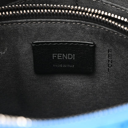 Fendi Shearling Vitello Dolce Medium By The Way Boston Bag Blue 6 of 10