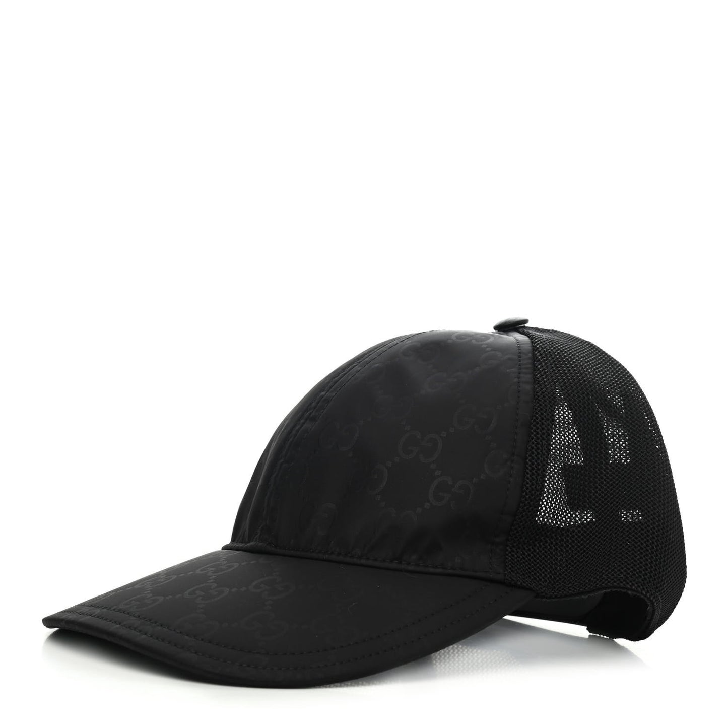 Nylon Monogram Baseball Hat M Black