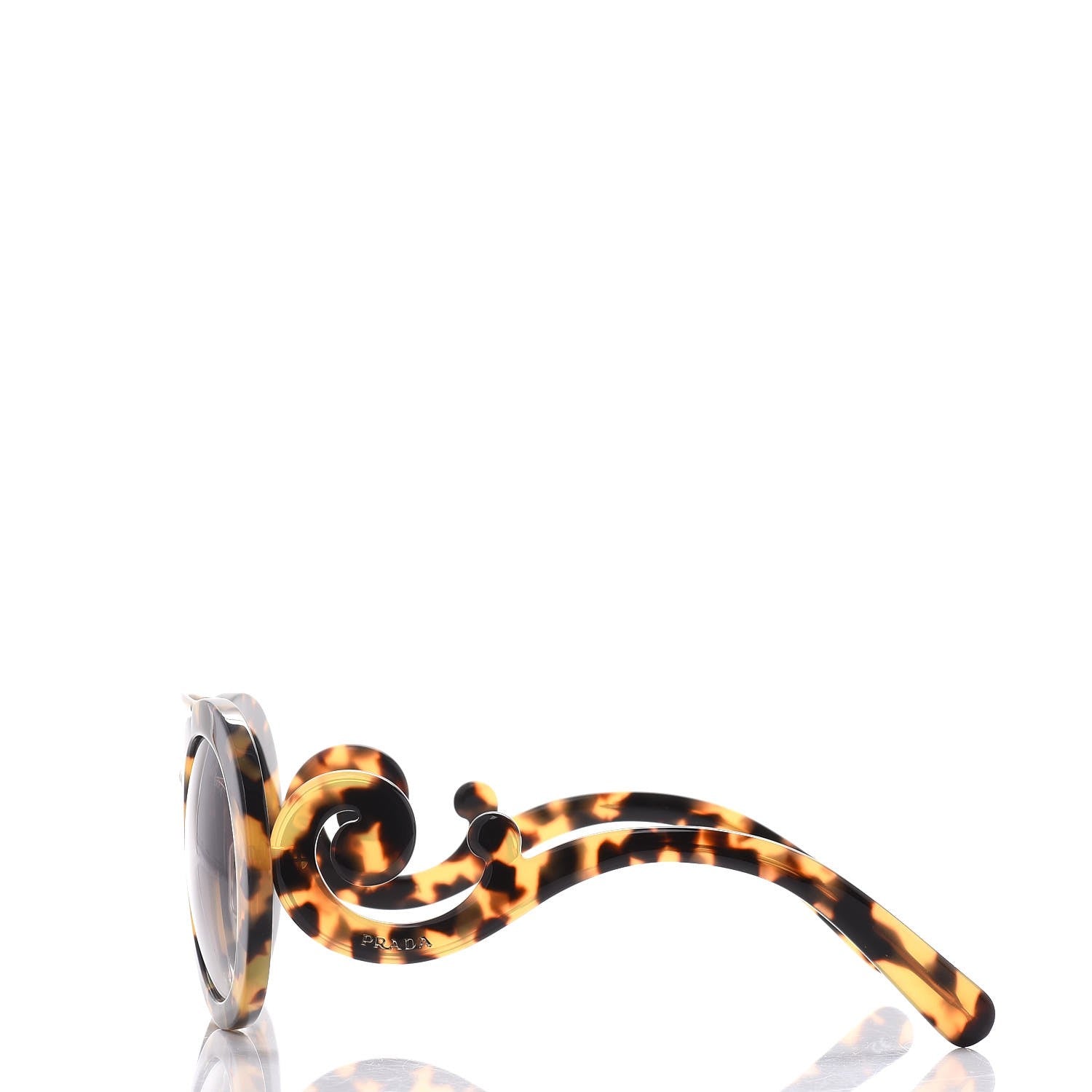 Prada Baroque Sunglasses SPR 13S Havana 3 of 9