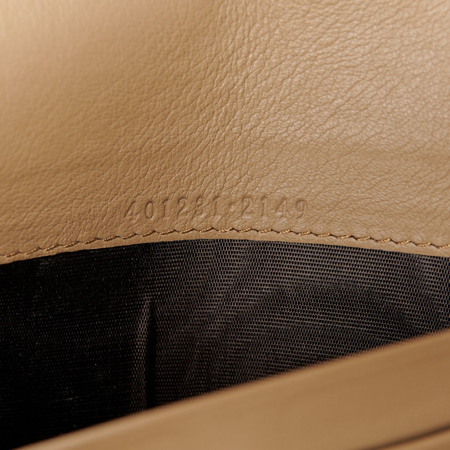 GG Supreme Monogram Mini Dionysus Chain Wallet Beige Taupe