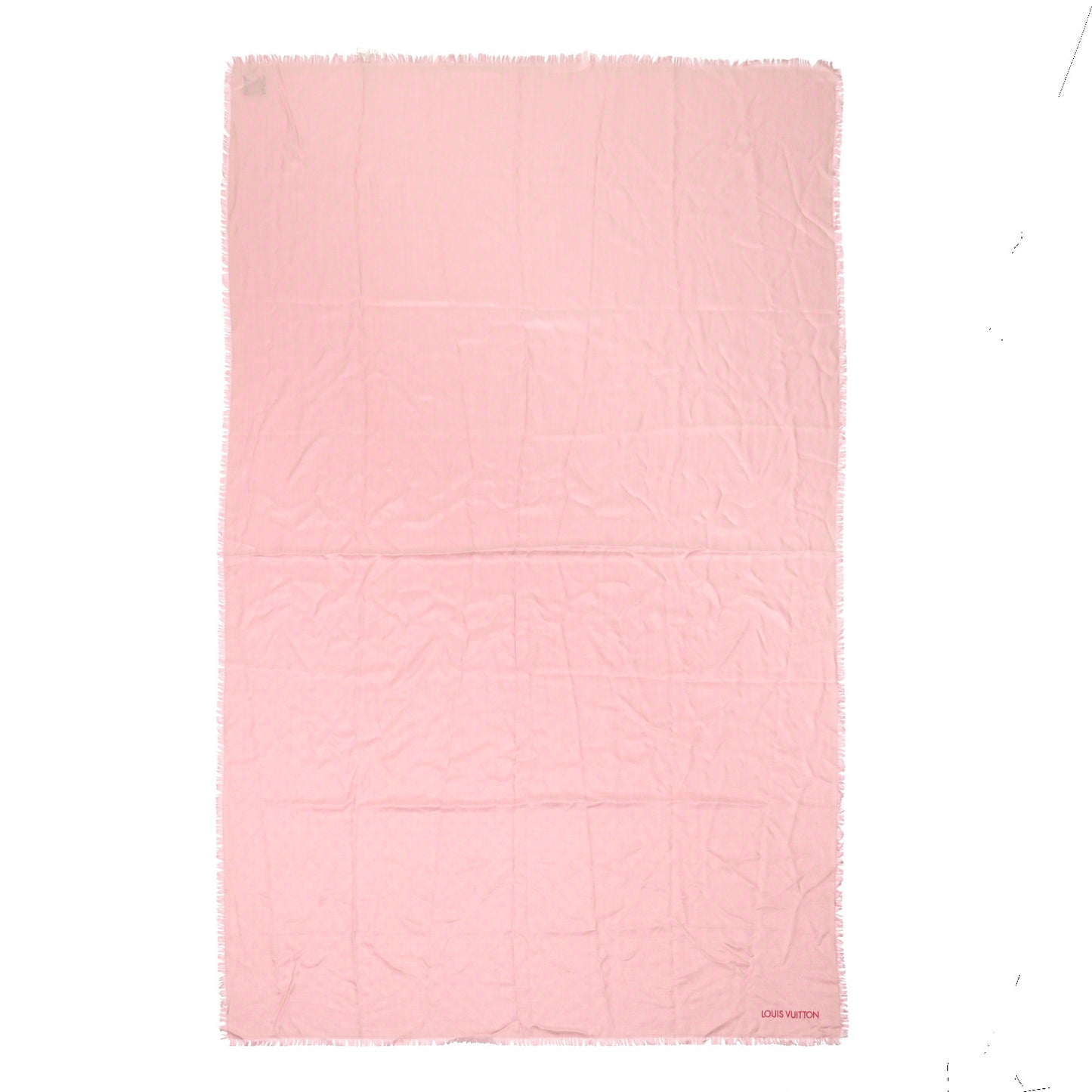 Silk Wool Monogram So LV Stole Blush