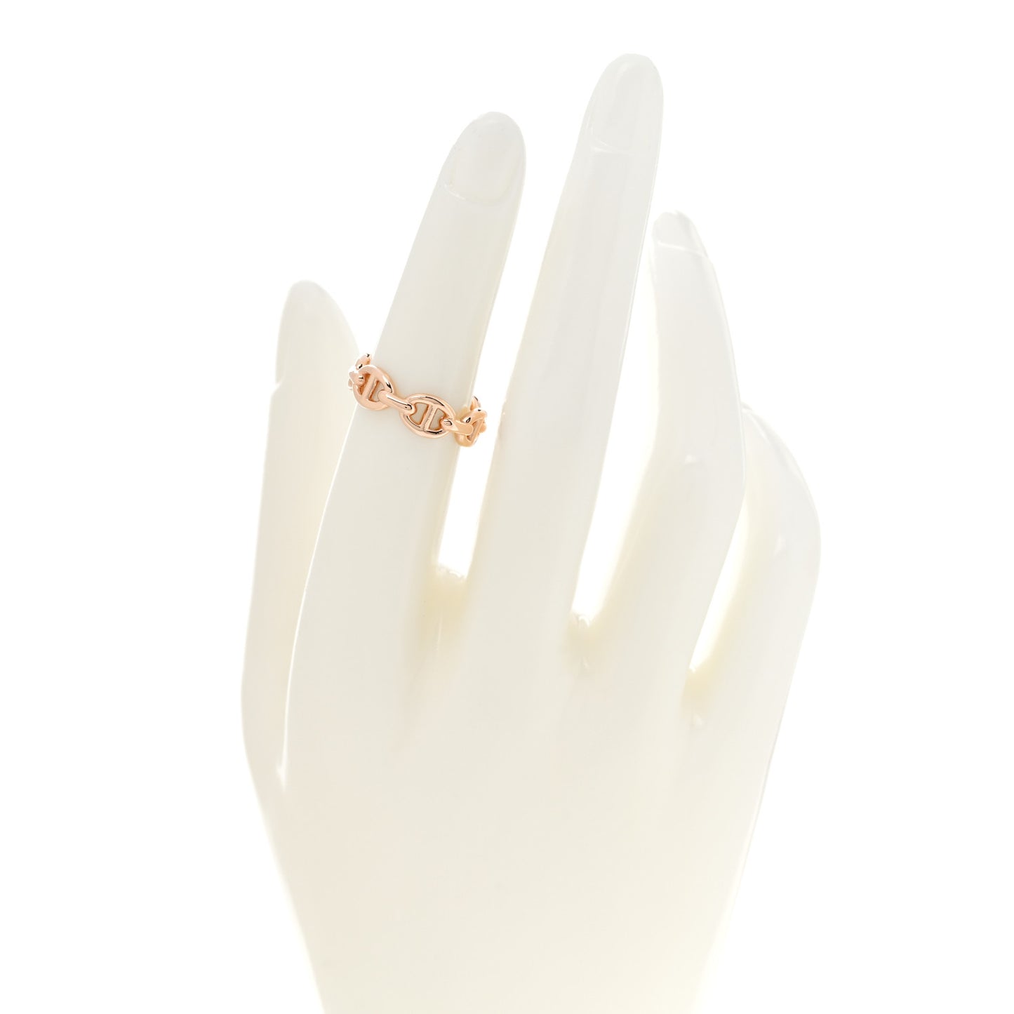 18K Rose Gold PM Chaine d'Ancre Enchainee Ring 50 5.25