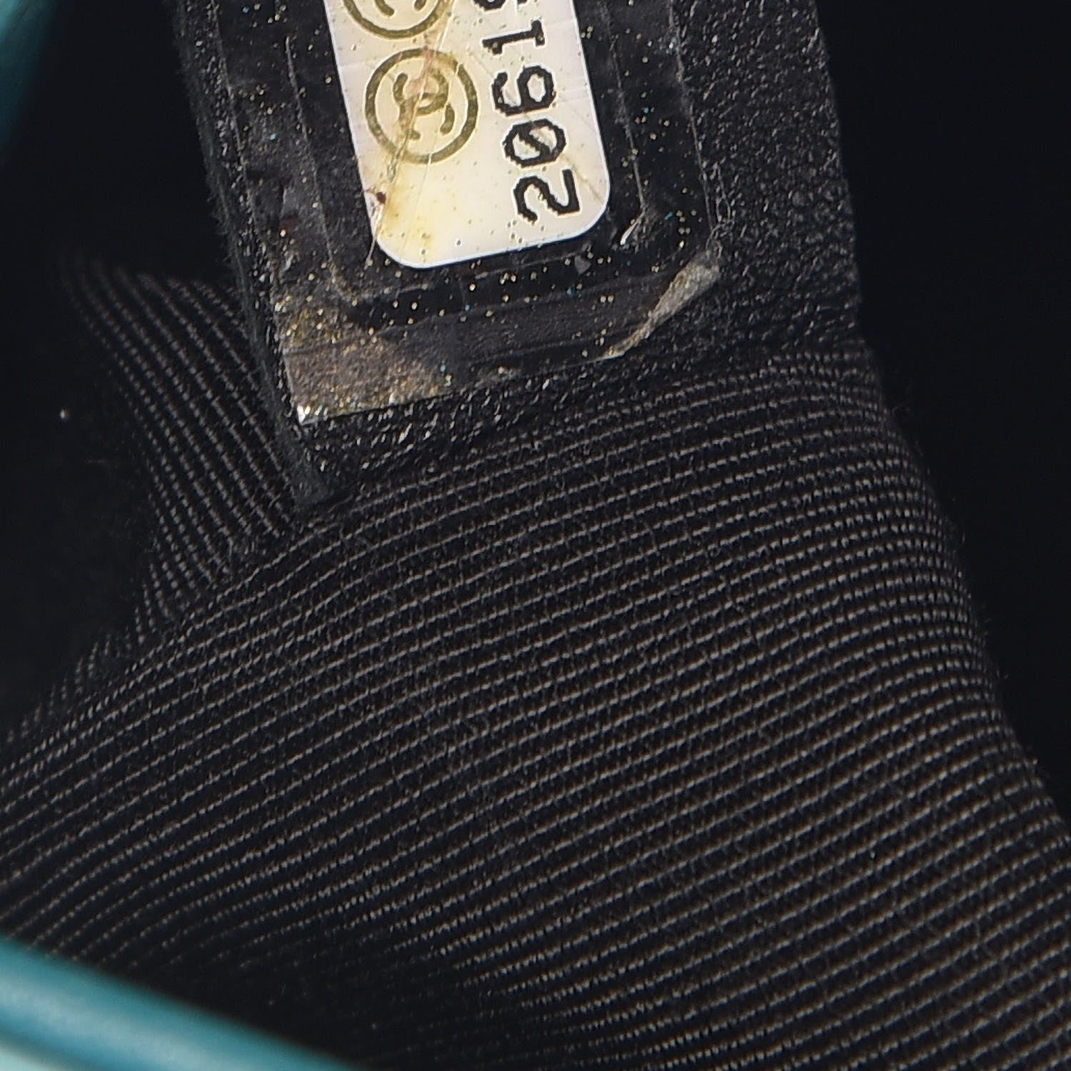 Chanel Patent Calfskin Quilted Medium Plexiglass Boy Flap Turquoise 21 of 25