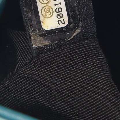 Chanel Patent Calfskin Quilted Medium Plexiglass Boy Flap Turquoise 21 of 25