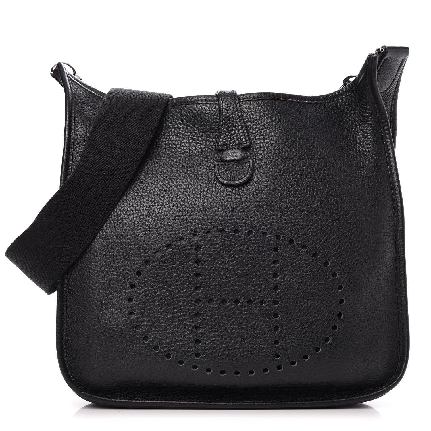 Hermes Taurillon Clemence Evelyne II PM Black 1 of 15