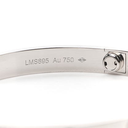 Cartier 18K White Gold LOVE Bracelet 18 4 of 7