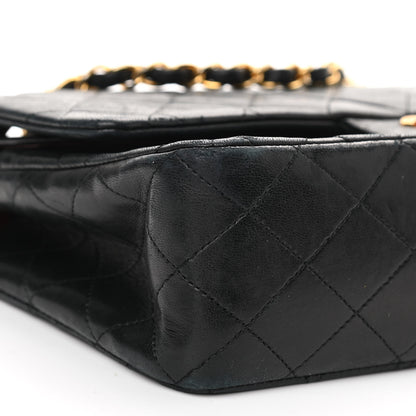 Chanel Lambskin Quilted Small Double Flap Black 9 of 13