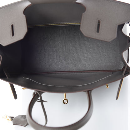 Hermes Epsom Birkin 30 Etain 8 of 34