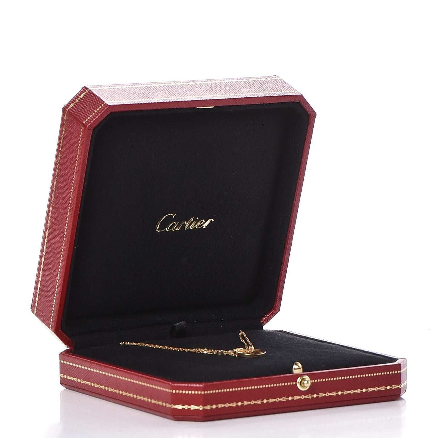 18K Yellow Gold 2 Diamond LOVE Necklace