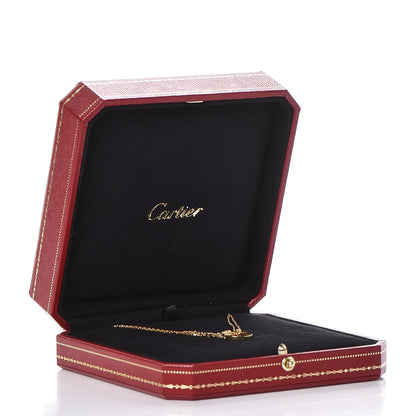 Cartier 18K Yellow Gold 2 Diamond LOVE Necklace 7 of 8