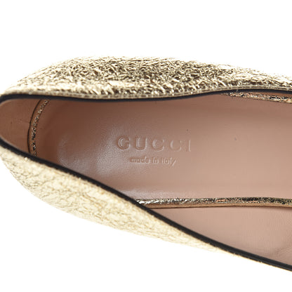 Gucci Galassia GG Marmont Fringe 50mm Loafer Pumps 41 Platino 6 of 8