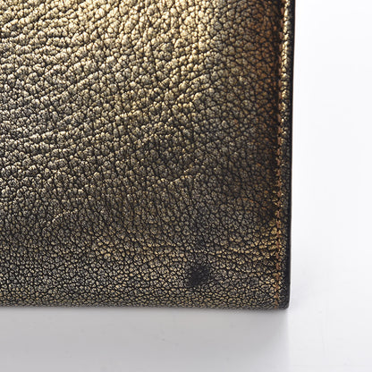 Alexander McQueen Metallic Calfskin Skull Continental Wallet Antique Gold 11 of 16