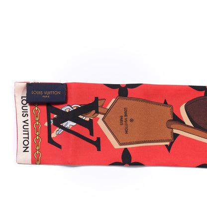 Louis Vuitton Silk Monogram Tribute To Bandeau Red 3 of 3