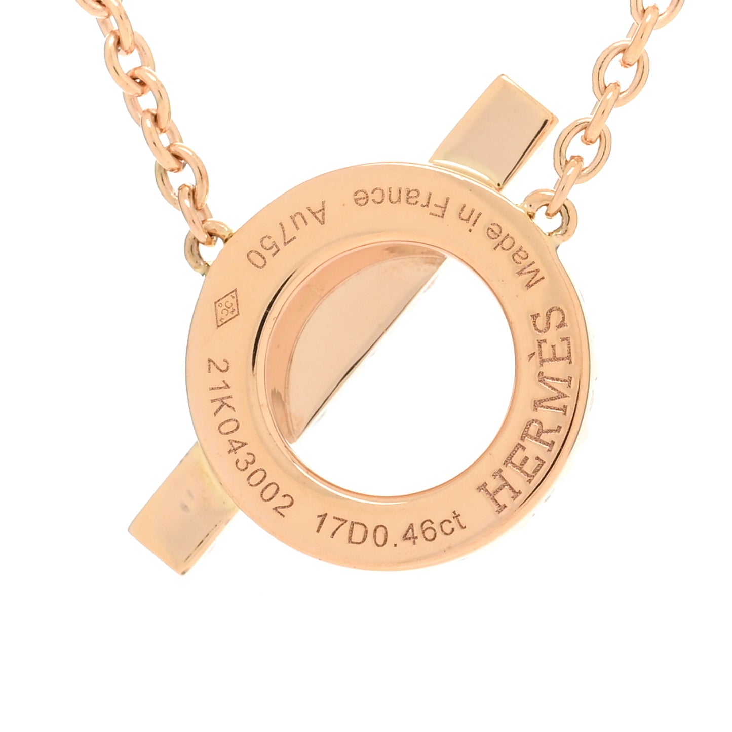 18K Rose Gold Diamond Finesse Pendant Necklace