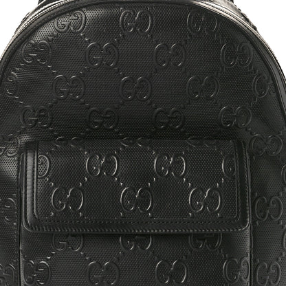 Gucci Calfskin GG Tennis Embossed Backpack Black 8 of 10