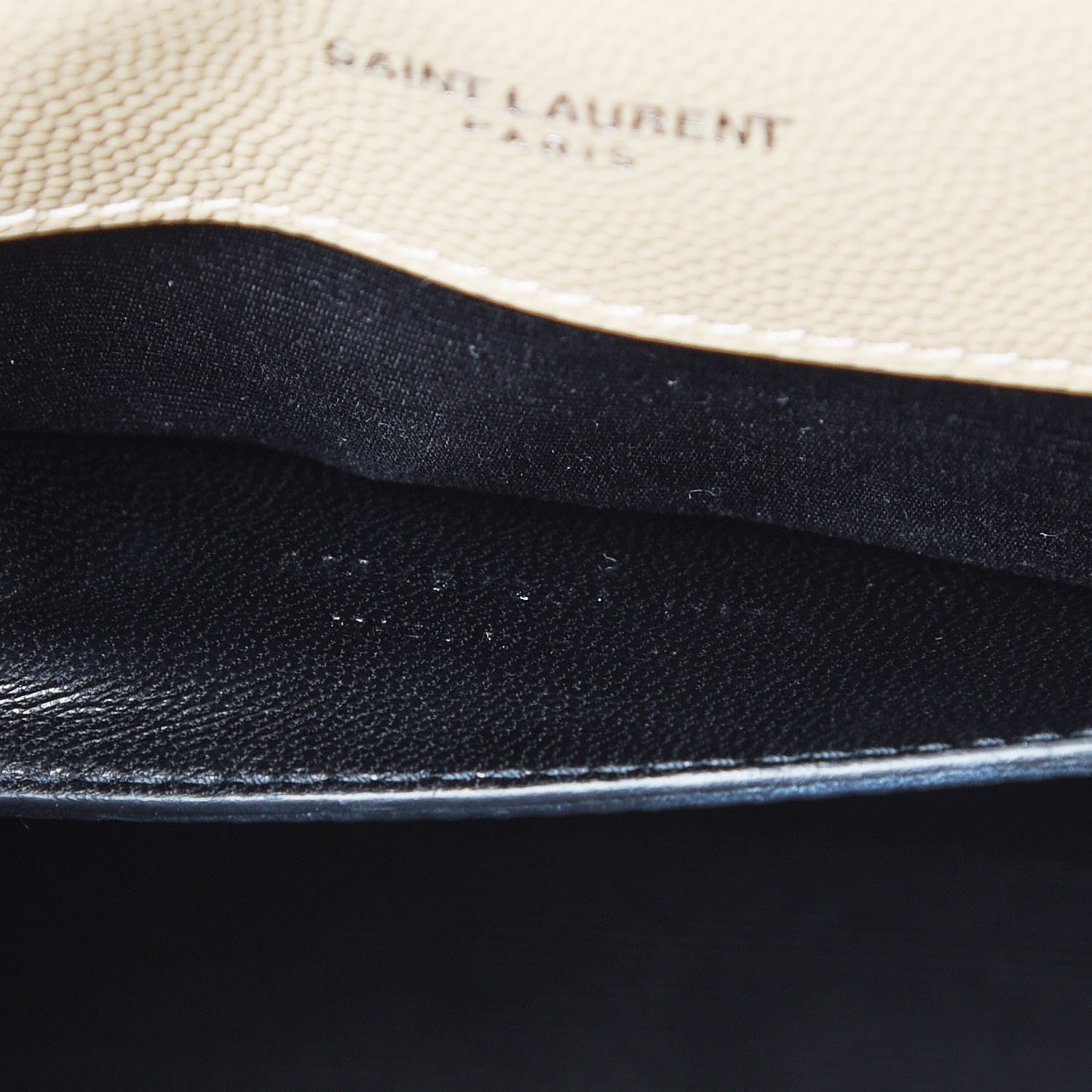 Saint Laurent Grain De Poudre Textured Mixed Matelasse Medium Triquilt Monogram Satchel Nude Powder 9 of 10