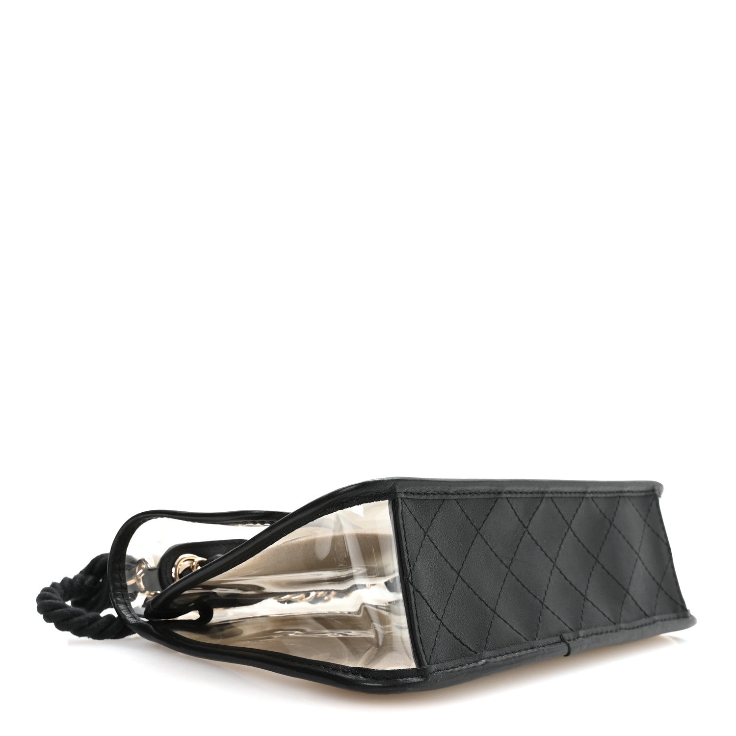 Chanel Lambskin PVC Sand By The Sea Flap With Pearl Strap Black 4 of 10